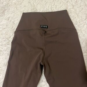 Brown High-Waisted Leggings